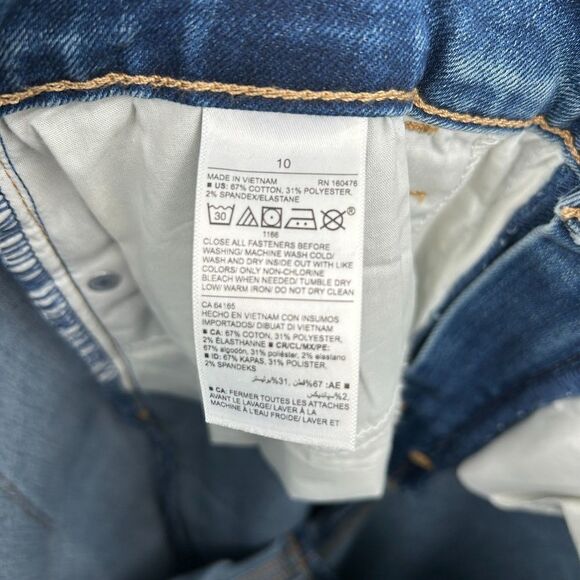 OLD NAVY Pop Icon Skinny High Rise Secret Slim Pockets Blue Jeans Size 10 - Picture 6 of 6